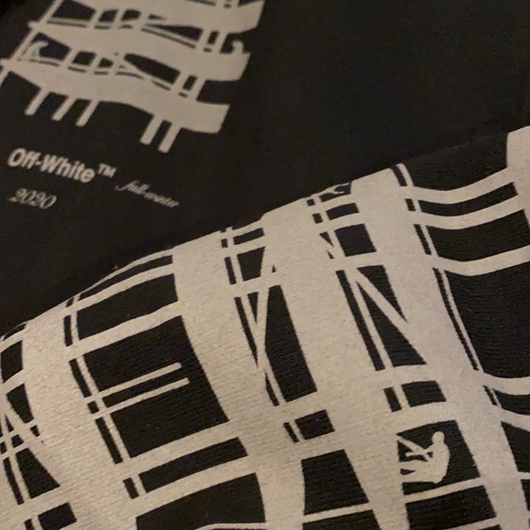 ✨HP✨ OFF-WHITE Industrial Black Zip Hoodie FW2020 - Picture 5 of 13